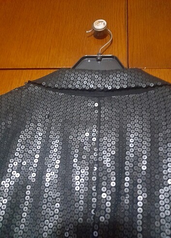 WAREHAUSE,  ABIYE, ÇOK ŞIK, ÇOK KALITELI ,SIYAH PUL CEKET , 44 B - Görsel 10