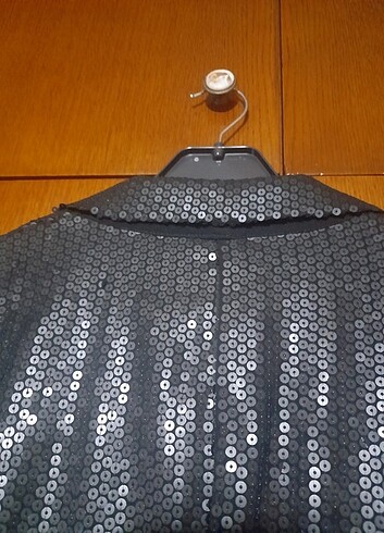 WAREHAUSE,  ABIYE, ÇOK ŞIK, ÇOK KALITELI ,SIYAH PUL CEKET , 44 B - Görsel 11