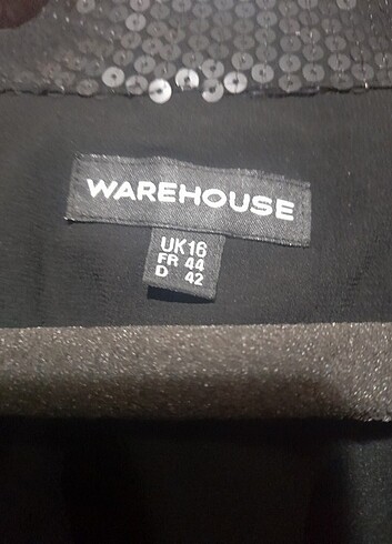 WAREHAUSE,  ABIYE, ÇOK ŞIK, ÇOK KALITELI ,SIYAH PUL CEKET , 44 B - Görsel 12