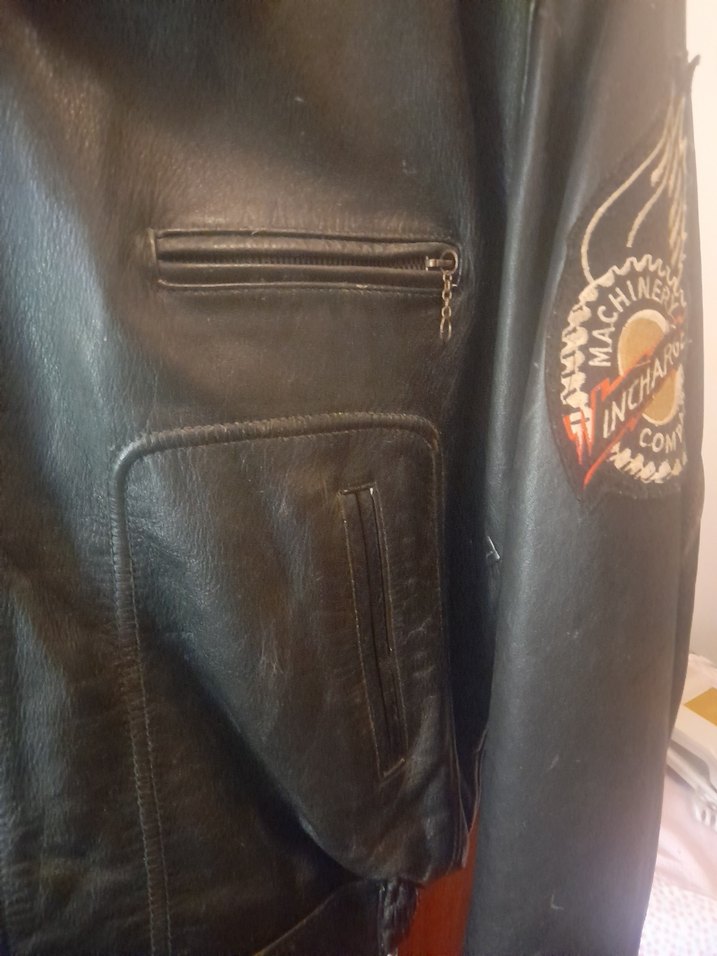 TREVOR KULLANILMAMIŞ, KAHVERENGİ YAKASİ KÜRKLÜ BİKER DERİ CEKET - Görsel 4