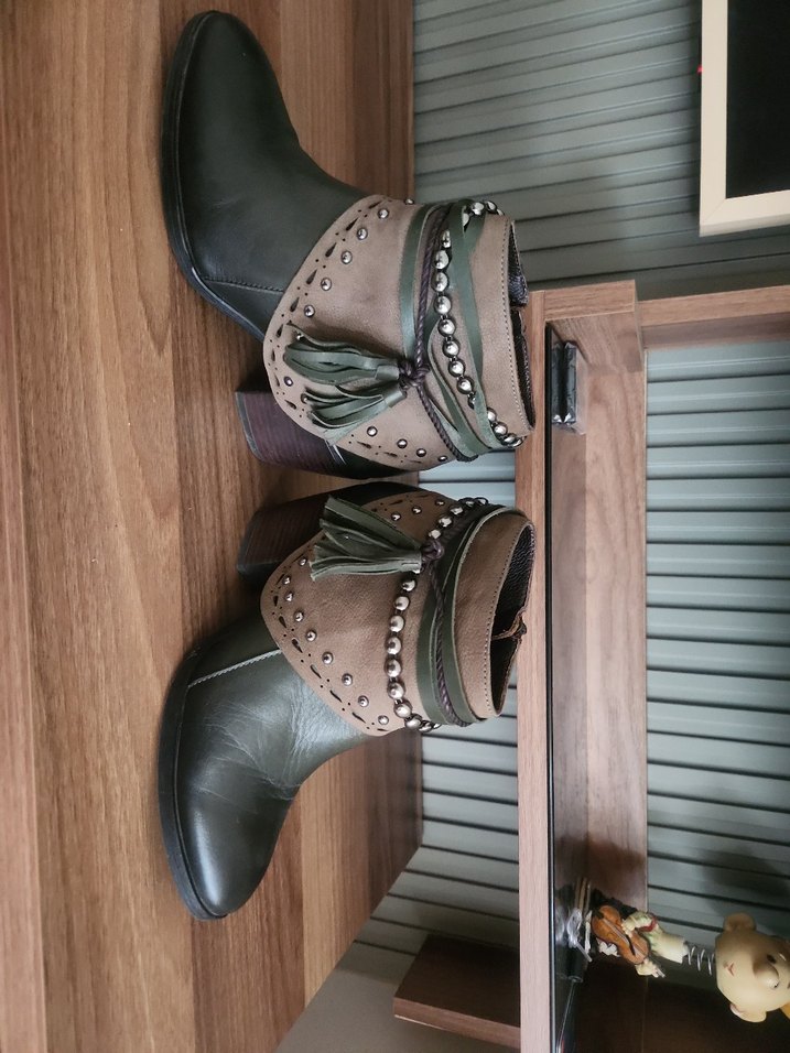 Bohem Tarz Kadın Hakiki Deri Bot - Görsel 3