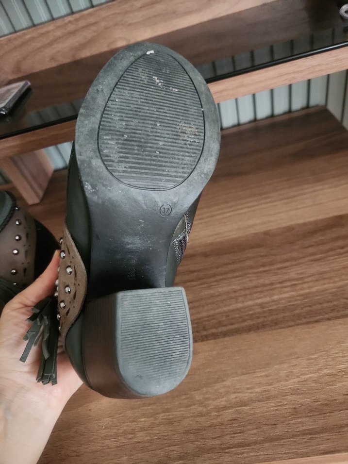 Bohem Tarz Kadın Hakiki Deri Bot - Görsel 4