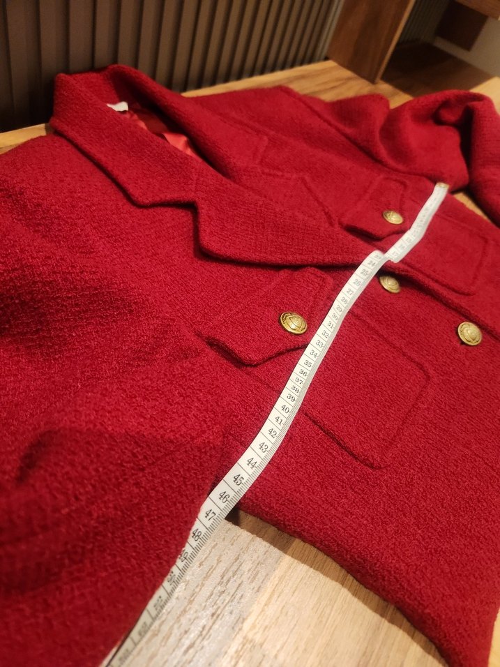 Bordo Vintage Kadın Blazer Ceket - Görsel 3