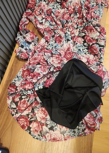 Çiçek Desenli Uzun Kollu Bohem Elbise - Görsel 7