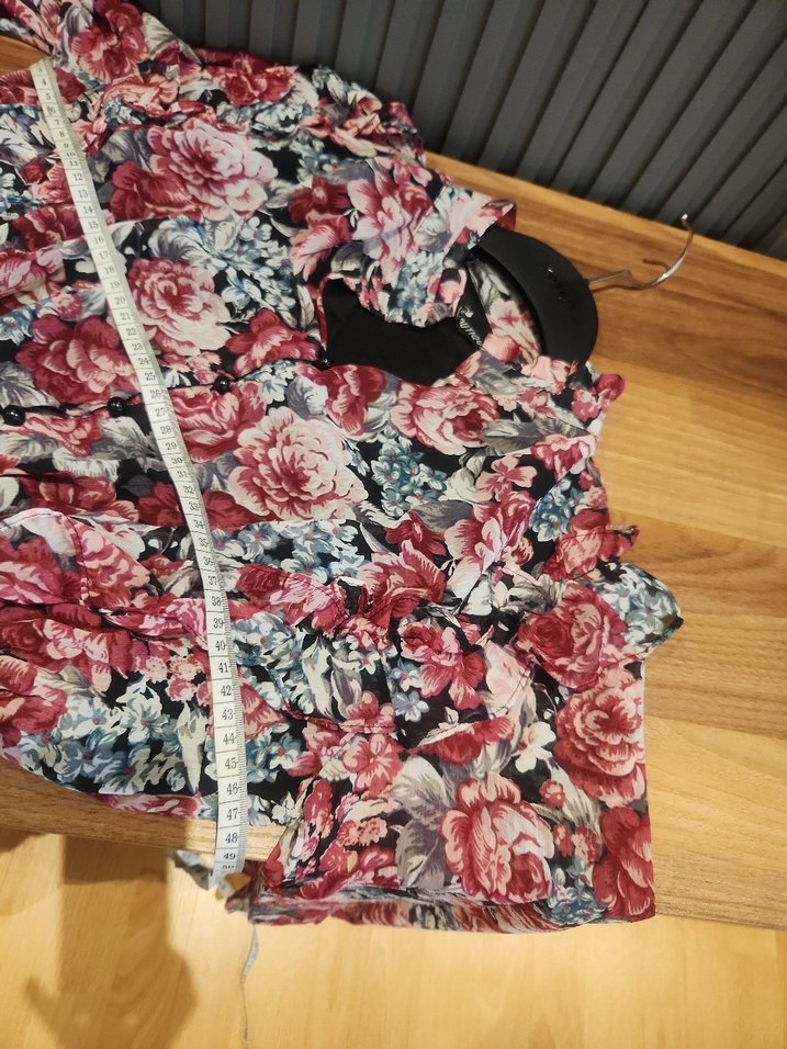 Çiçek Desenli Uzun Kollu Bohem Elbise - Görsel 4