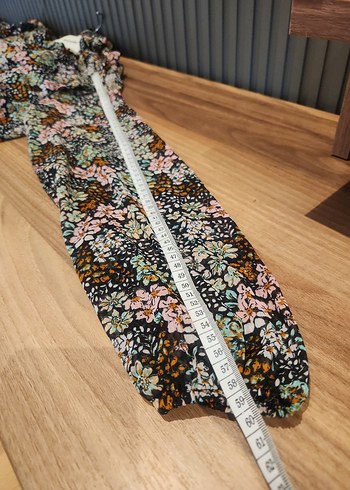 Çiçek Desenli Kısa Bohem Elbise - Görsel 7