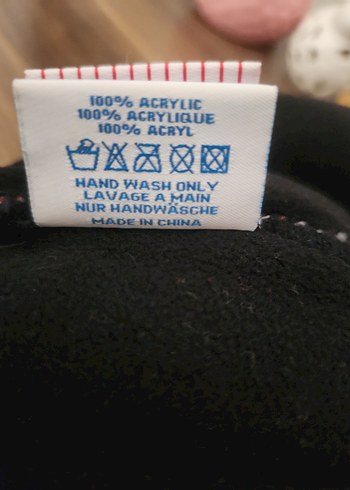 Desenli Kırmızı Gri Erkek Bere - Görsel 5