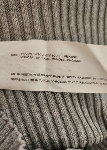 Gri Kadın Triko Kazak - Addax - Görsel 6