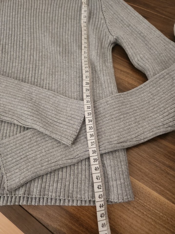 Gri Kadın Triko Kazak - Addax - Görsel 3