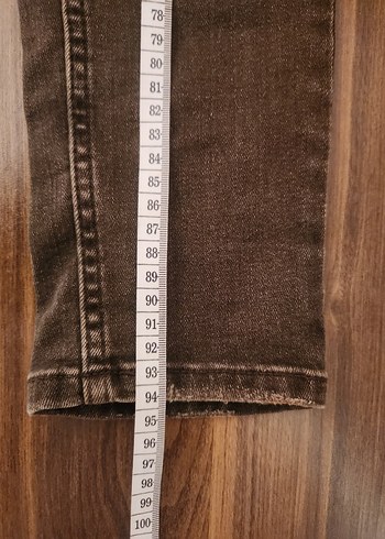 Kahverengi Regular Fit Kadın Denim Pantolon - Görsel 5