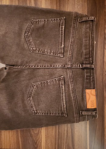 Kahverengi Regular Fit Kadın Denim Pantolon - Görsel 3