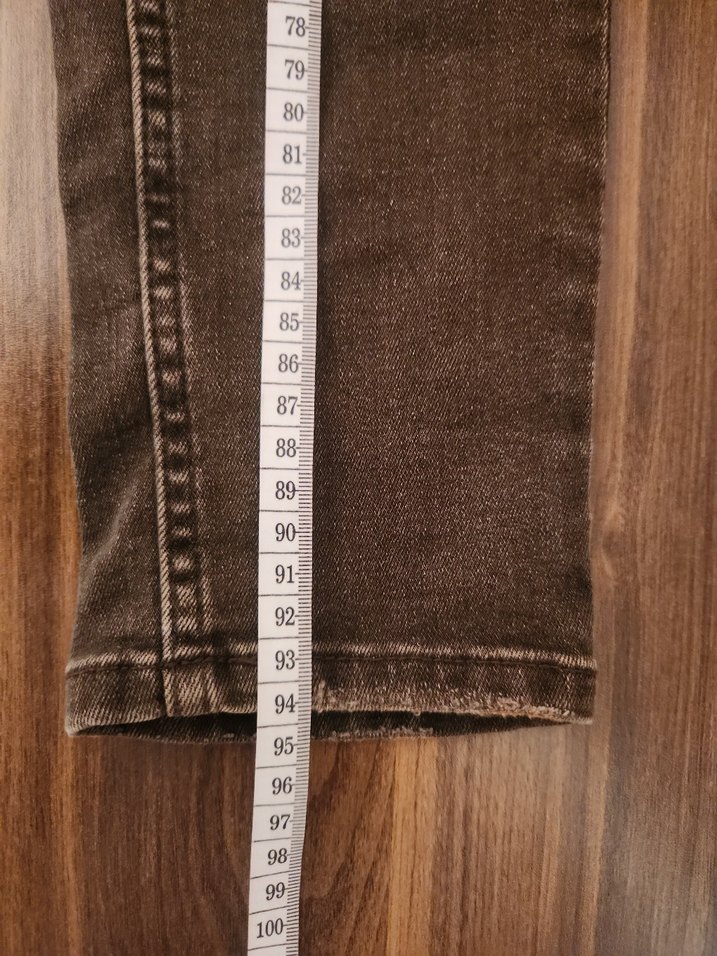 Kahverengi Regular Fit Kadın Denim Pantolon - Görsel 5