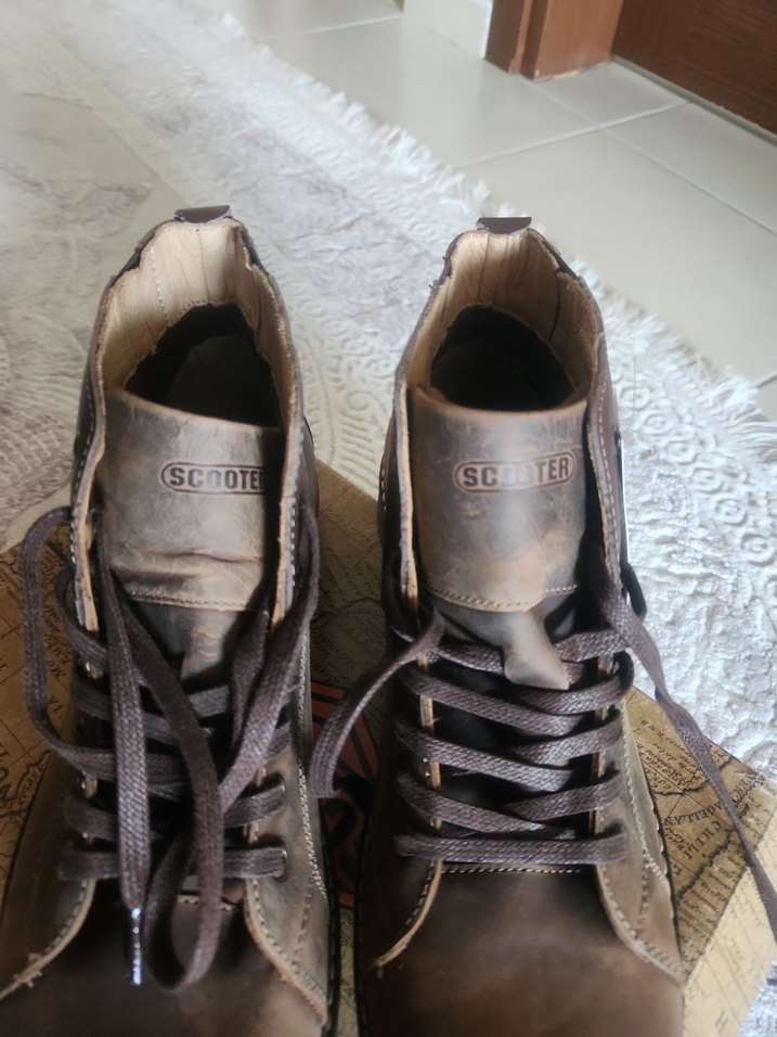 Erkek Kahverengi Deri Bot - Görsel 4