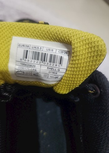 Erkek Gri Sarı Bağcıklı Outdoor Spor Ayakkabı - Görsel 4