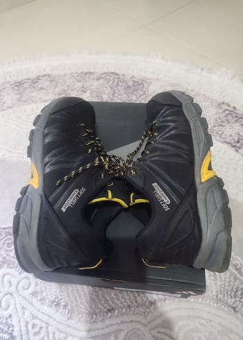 Erkek Gri Sarı Bağcıklı Outdoor Spor Ayakkabı - Görsel 5