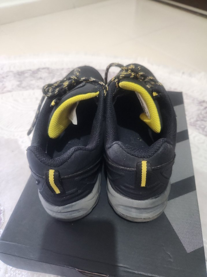 Erkek Gri Sarı Bağcıklı Outdoor Spor Ayakkabı - Görsel 3