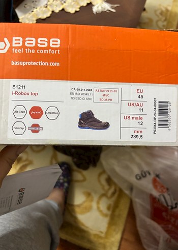 Base çelik burunlu elektrik geçirmez bot - Görsel 5