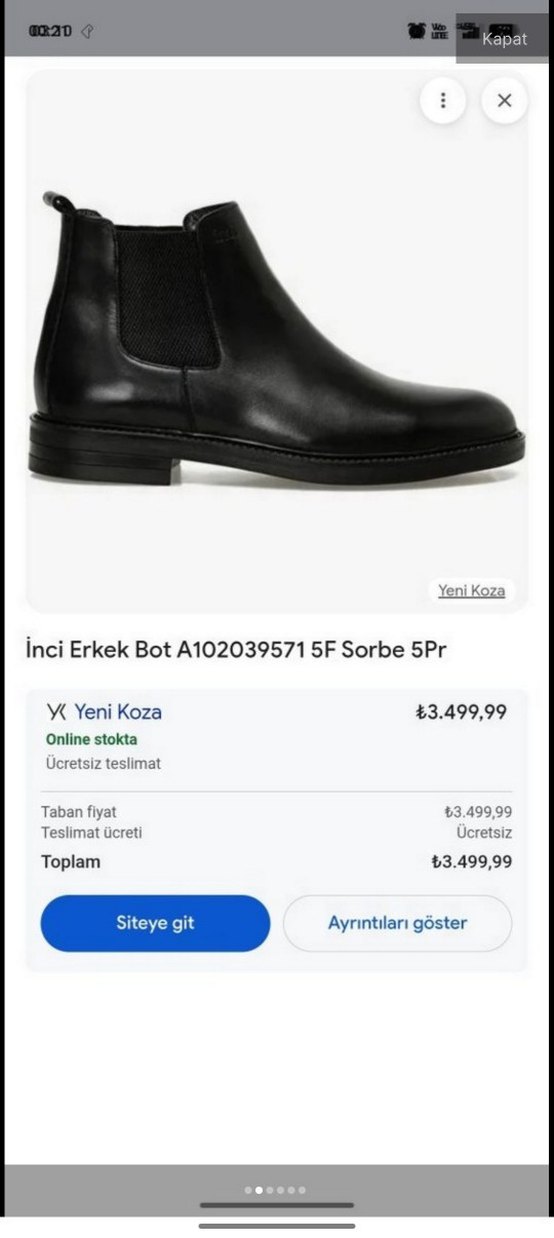 erkek deri bot - Görsel 3