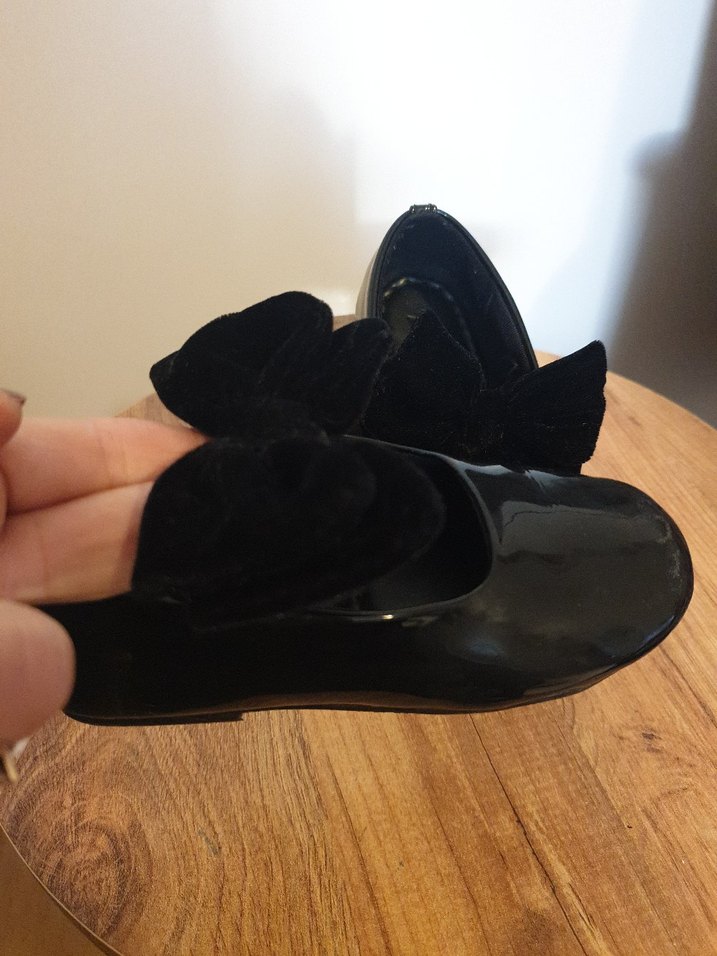 Zara Kız Çocuk Siyah Fiyonklu Ayakkabı - Görsel 3