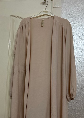 Bej Uzun Kollu Kadın ceket - Görsel 2