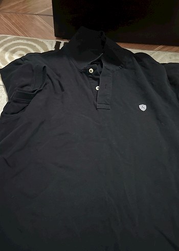 Erkek Siyah Kısa Kollu Polo Yaka Tişört - Görsel 2