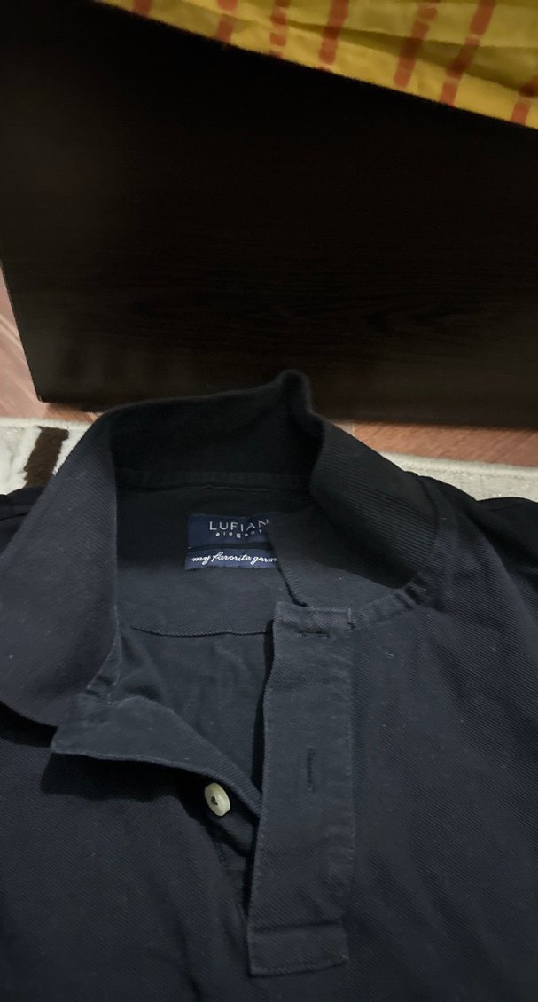 Erkek Siyah Kısa Kollu Polo Yaka Tişört - Görsel 3