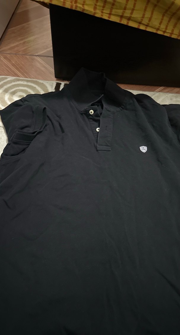 Erkek Siyah Kısa Kollu Polo Yaka Tişört - Görsel 2