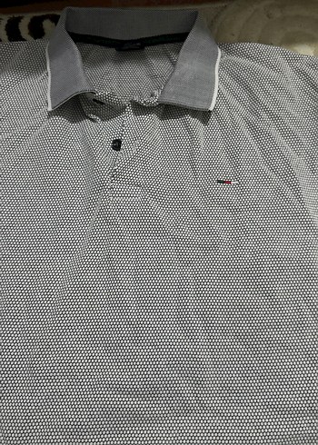 Gri Kısa Kollu Polo Tişört - Görsel 2