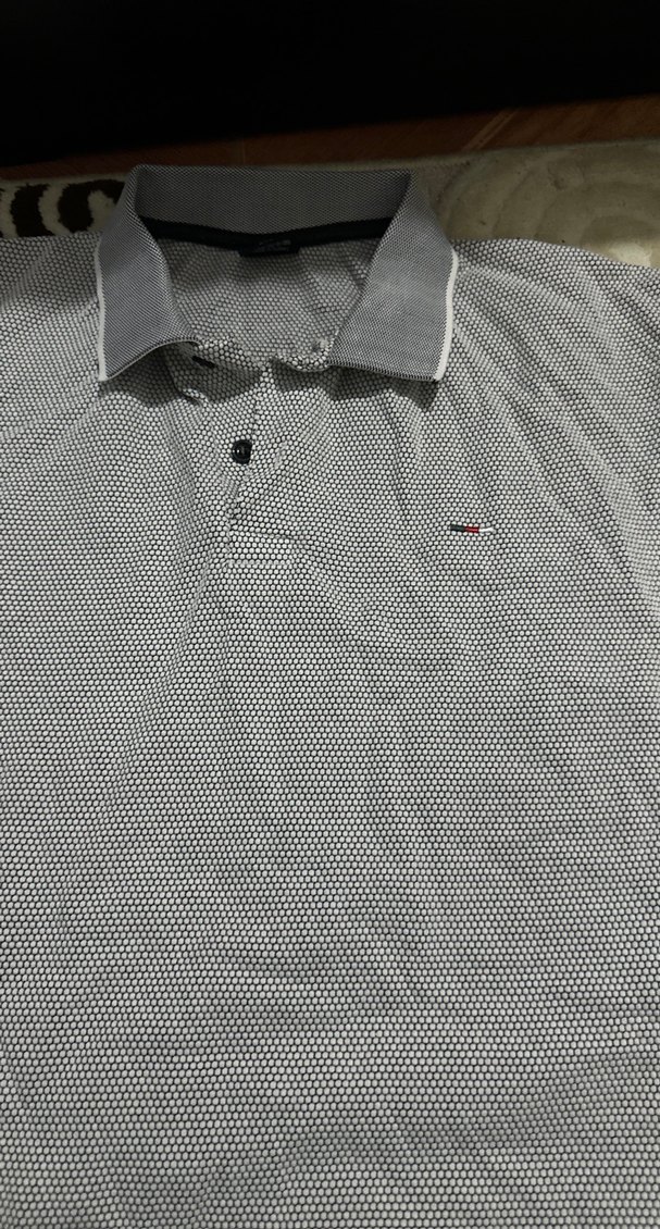 Gri Kısa Kollu Polo Tişört - Görsel 2