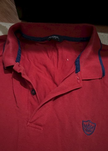 Koyu Kırmızı Düğmeli Erkek Polo Tişört - Görsel 4