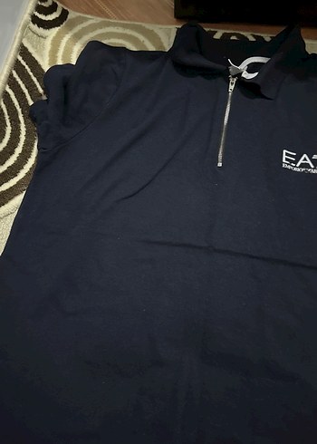 Erkek lacivert Fermuarlı Polo Tişört - Görsel 2