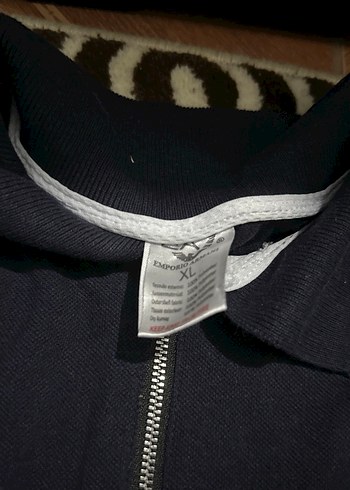 Erkek lacivert Fermuarlı Polo Tişört - Görsel 4