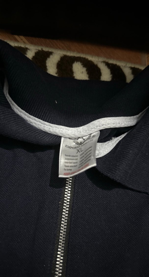 Erkek lacivert Fermuarlı Polo Tişört - Görsel 4