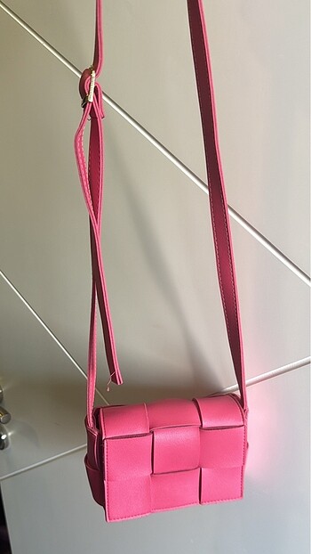 Yazlık pembe mini çanta