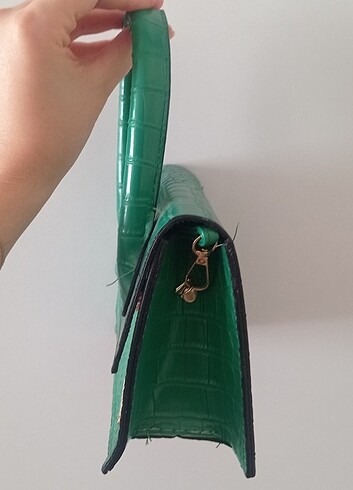 jacquemus klasik tek saplı yeşil çanta - Görsel 5