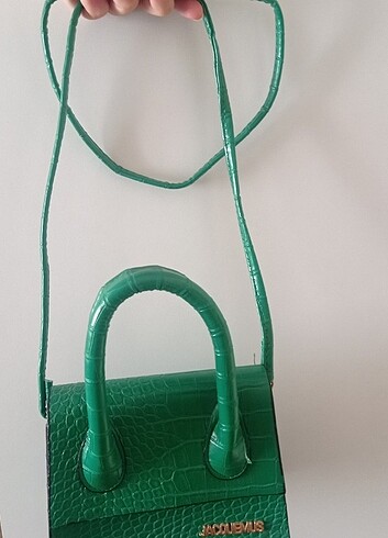 jacquemus klasik tek saplı yeşil çanta - Görsel 6