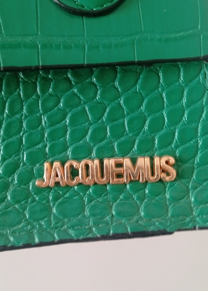 jacquemus klasik tek saplı yeşil çanta - Görsel 4