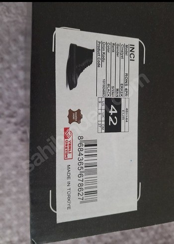 İnci marka hakiki deri erkek bot - Görsel 8