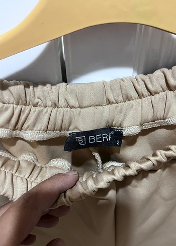 44 Beden Bej Kısa Kollu Kadın Eşofman Takımı