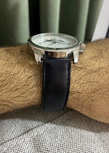 Klasik Gotik Beyaz Erkek Kol Saati - Görsel 2