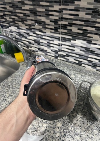 Gri Nove Çelik Termos Matara - Görsel 8