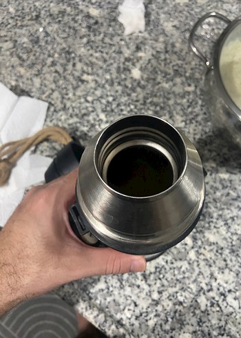 Gri Nove Çelik Termos Matara - Görsel 6