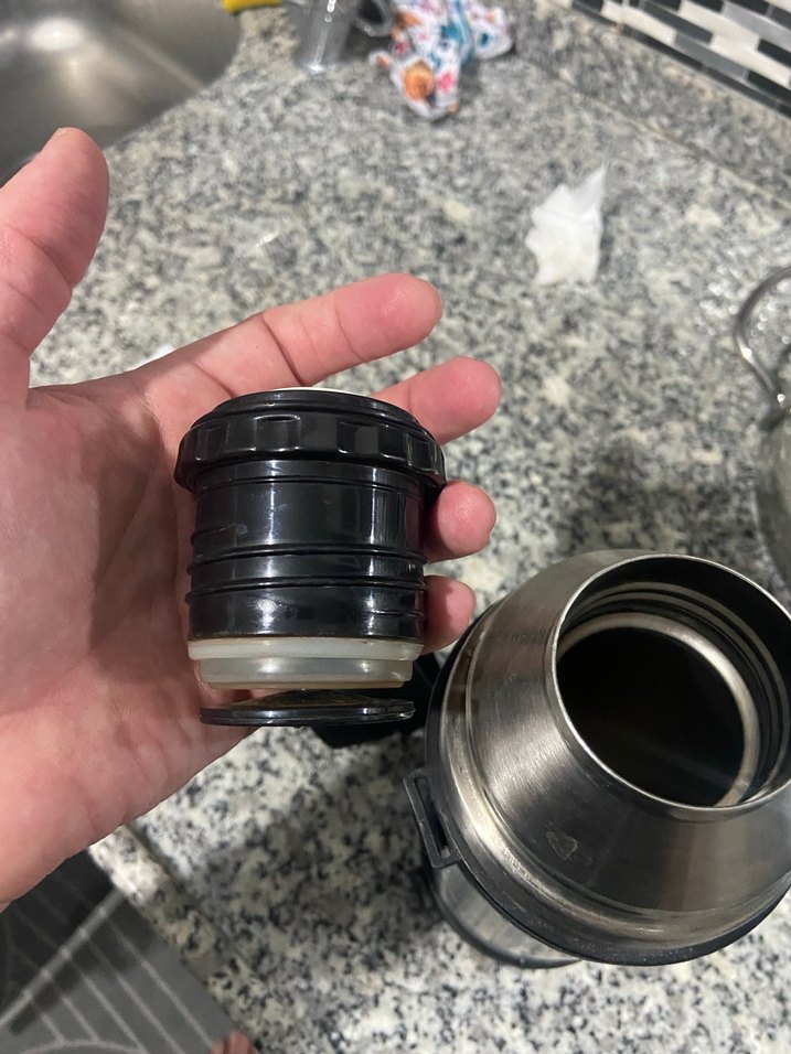 Gri Nove Çelik Termos Matara - Görsel 5