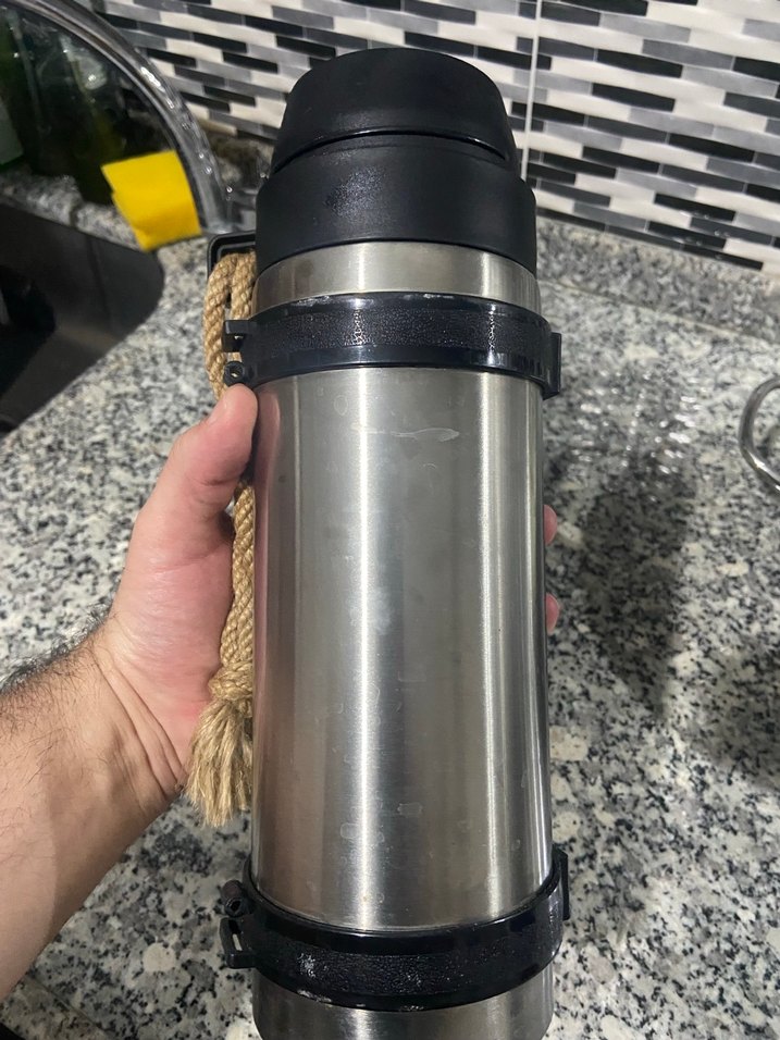 Gri Nove Çelik Termos Matara - Görsel 4