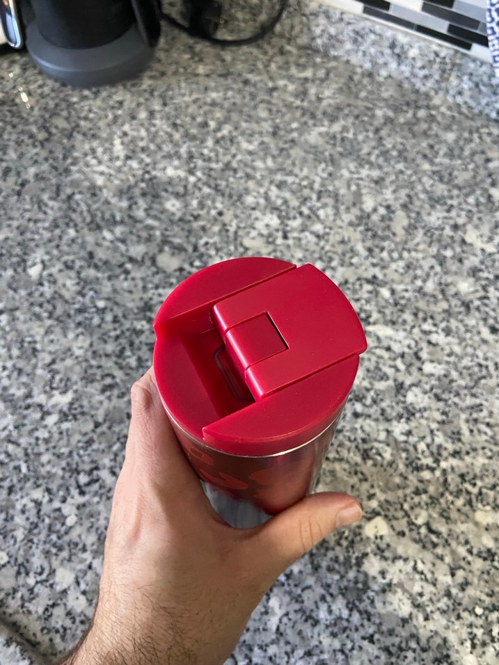 Starbucks Kırmızı Termos Bardak - Görsel 4