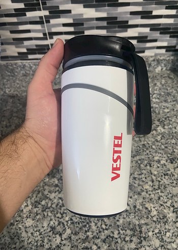 Vestel Beyaz-Gri Termos Matara - Görsel 2