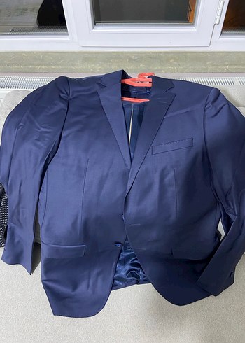 Mavi Erkek Düğmeli Takım Elbise Ceket - Görsel 5