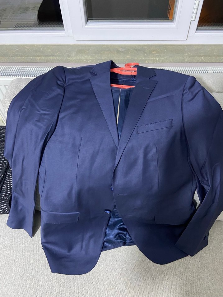 Mavi Erkek Düğmeli Takım Elbise Ceket - Görsel 5