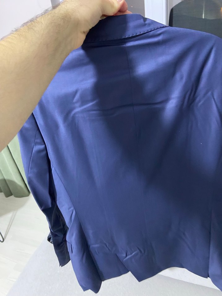 Mavi Erkek Düğmeli Takım Elbise Ceket - Görsel 2