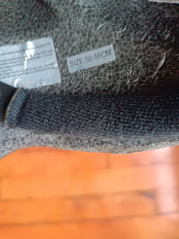 Mavi Baskılı Punk Stili bisiklet Kaskı 50-56cm - Görsel 5